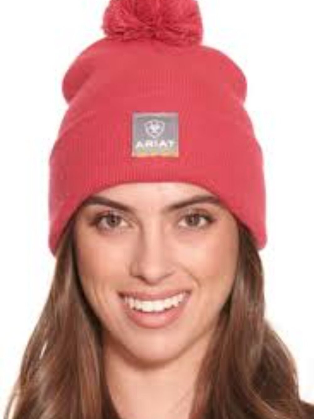 Ariat® Ladies Rebar Pom Hot Pink Beanie